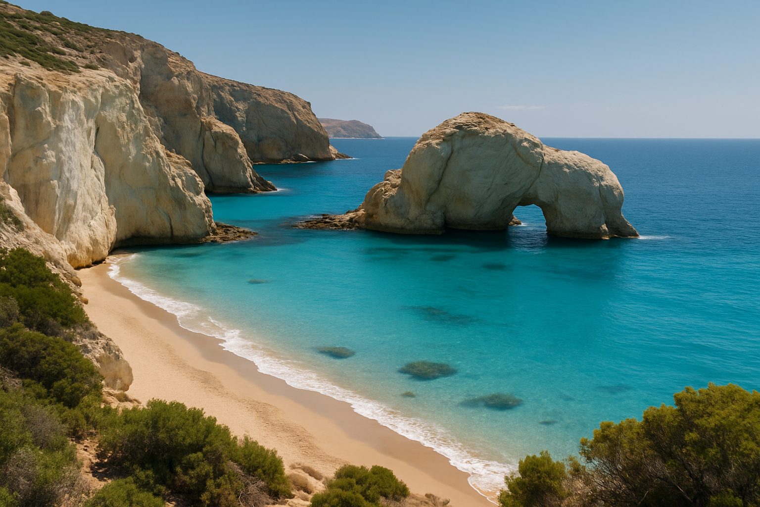 7 plages secretes milos