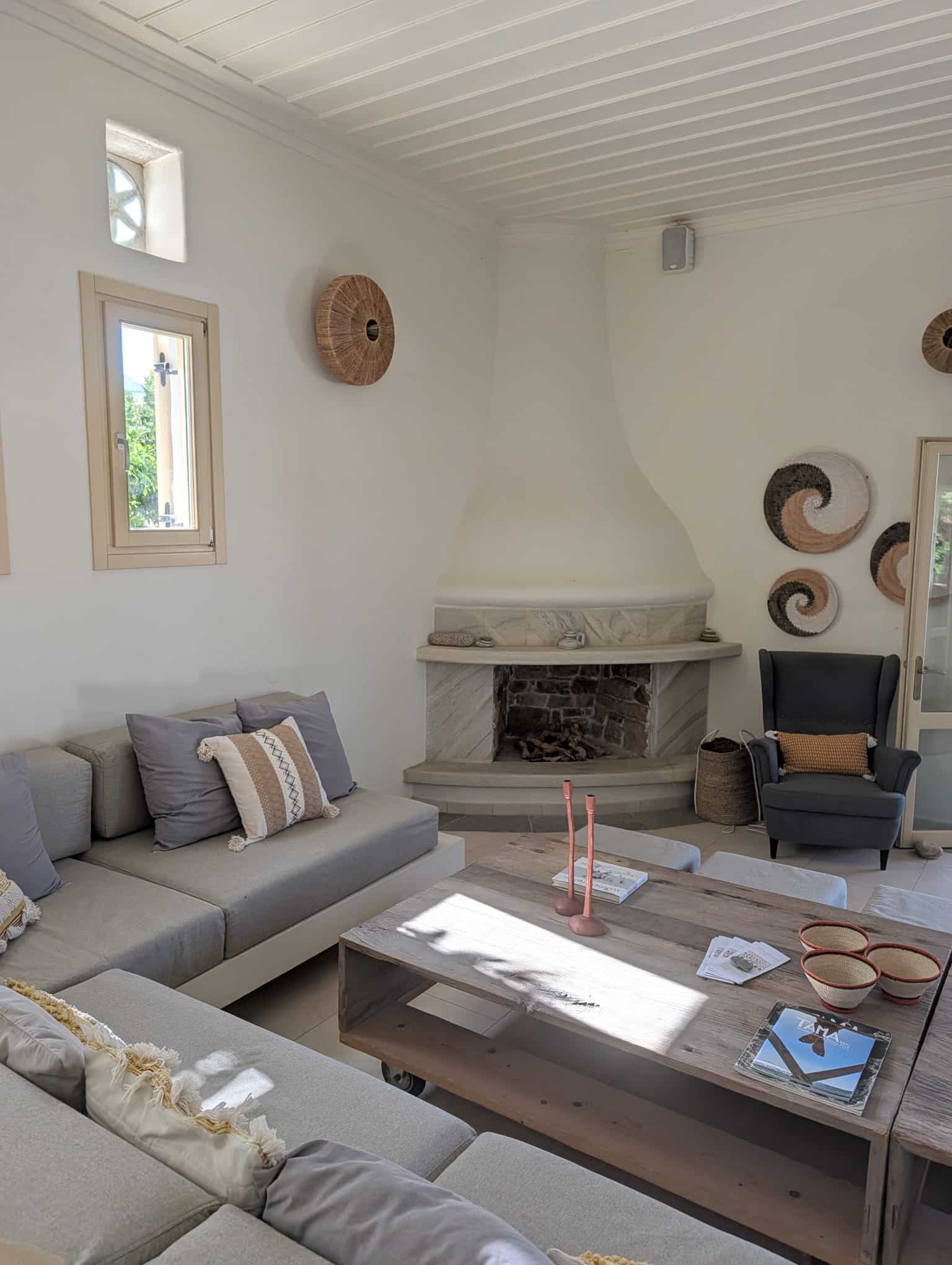 Le salon de l'hôtel Anthea Tinos