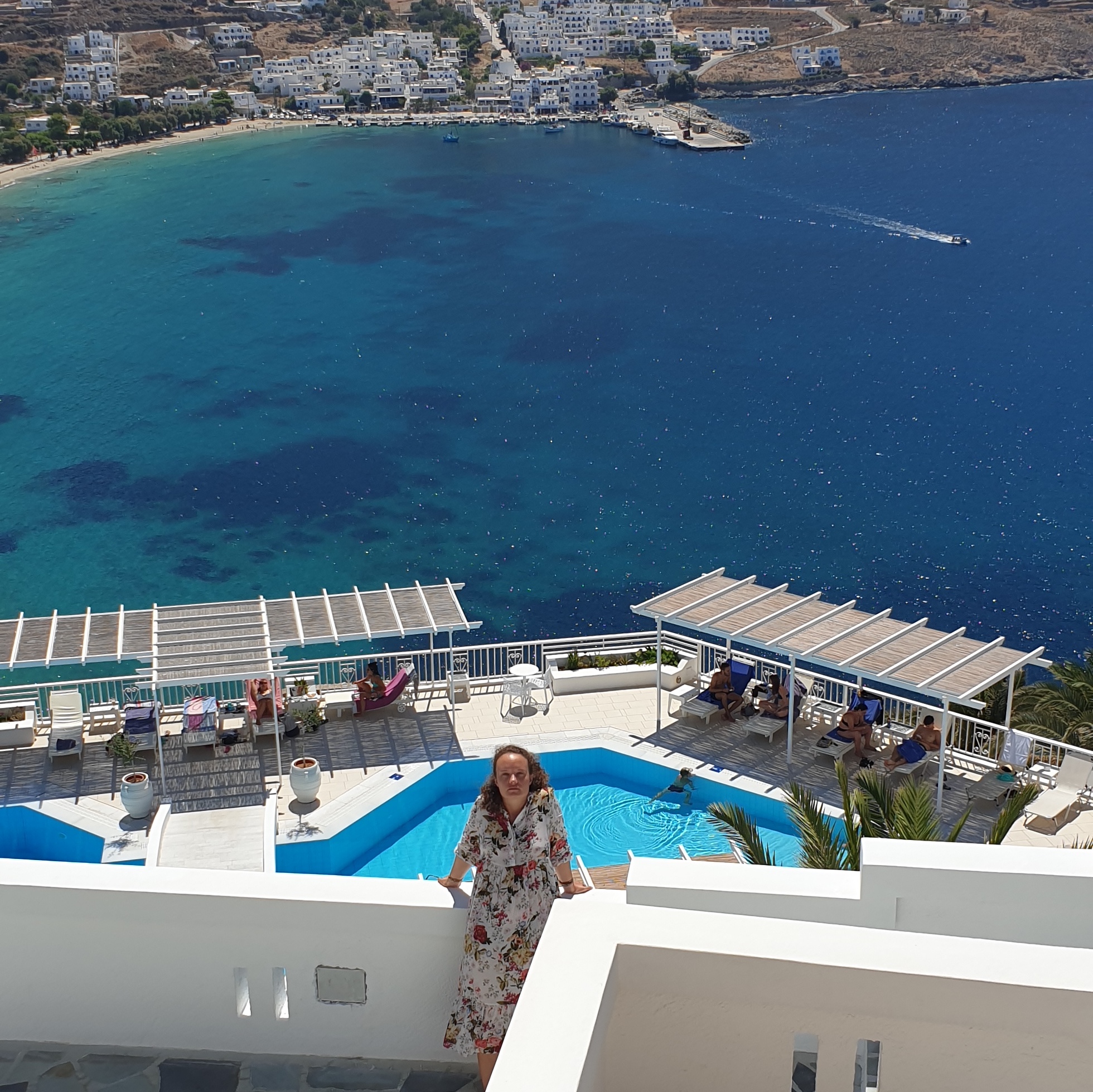 Arriver à Amorgos en ferry dans les Cyclades